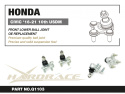 Front Lower Ball Joint Honda Civic, CR-V, Accord Hardrace