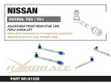 Front/rear Adj. Stabilizer Link Nissan Patrol Hardrace