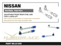 Front/rear Adj. Stabilizer Link  Nissan Patrol Hardrace