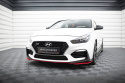 Hyundai I30 N 2017+ Front Splitters Red V.1 Maxton Design