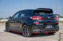 Hyundai I30 N 2017+ Rear Side Splitters Red V.2 Maxton Design