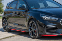 Hyundai I30 N 2017+ Side Skirts Diffusers Red V.2 Maxton Design