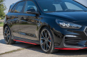 Hyundai I30 N 2017+ Side Skirts Diffusers Red V.2 Maxton Design
