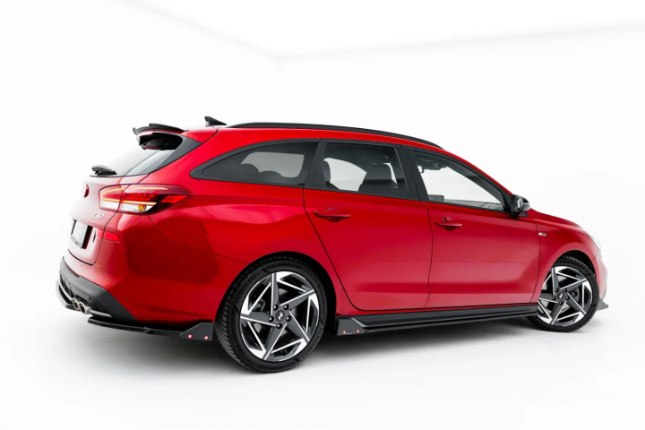 Hyundai I30 N-Line Wagon MK3 Facelift 2020+ Side Skirts Diffusers + Flaps V.3 Maxton Design in the group Select car model / Hyundai / I30 (PD) 17+ / Styling at DDESIGN Scandinavia AB (HY-I30-3-N-SD5G-SF1B)