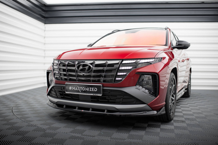 Hyundai Tucson N-Line Mk4 2020+ Front Splitter V.1 Maxton Design in the group Select car model / Hyundai / Tucson at DDESIGN Scandinavia AB (HY-TU-4-NLINE-FD1G)
