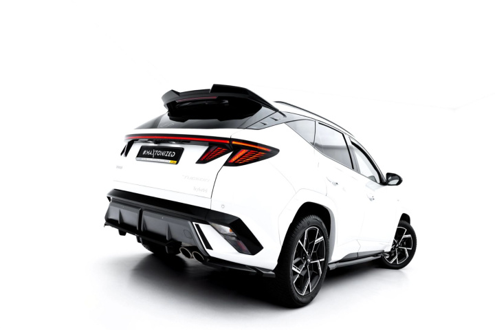 Rear Splitter (with vertical bars) Hyundai Tucson N-Line Mk4 Facelift Maxton Design in the group Select car model / Hyundai / Tucson at DDESIGN Scandinavia AB (HY-TU-4F-NLINE-RSD1G-RD1G)