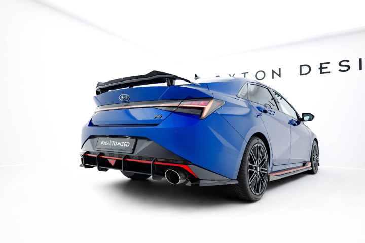 Hyundai Elantra N Mk7 2020-2023 Street Pro Rear Diffuser Maxton Design in the group Select car model / Hyundai / Elantra / Styling at DDESIGN Scandinavia AB (HYEL7NCNC-RS1B)