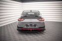 Hyundai I30 Fastback N-Line Mk3 Facelift 2020- Street Pro Rear Side Splitters + Flaps Red + Gloss Flaps Maxton Design
