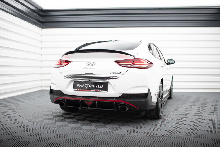 Hyundai I30 N Fastback Mk3 2017-2020 Street Pro Rear Diffuser Maxton Design in the group Select car model / Hyundai / I30 (PD) 17+ / Styling at DDESIGN Scandinavia AB (HYI303PFNFBCNC-RS1BBRBI)