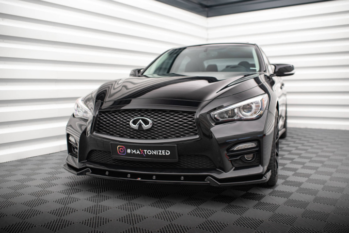 Front Splitter V.2 Infiniti Q50 S Mk1 Maxton Design in the group Select car model / Infiniti / Q50 at DDESIGN Scandinavia AB (IN-Q50S-1-FD2G)