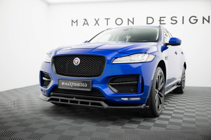Front Splitter Jaguar F-Pace R-Sport Mk1 2016-2020 Maxton Design in the group Select car model / Jaguar / F-Pace 2016+ at DDESIGN Scandinavia AB (JA-FP-1-RSPORT-FD1G-FD1RG)