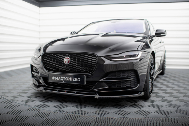 Front Splitter V.2 Jaguar XE X760 Facelift 2019+ Maxton Design in the group Select car model / Jaguar / XE (X760) 2015+ at DDESIGN Scandinavia AB (JA-XE-1F-FD2G)