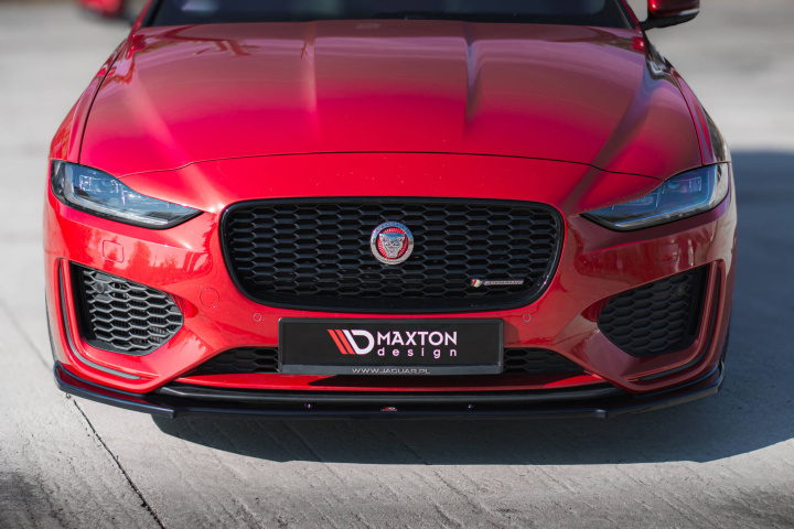 Front Splitter V.1 Jaguar XE R-Dynamic X760 Facelift 2019+ Maxton Design in the group Select car model / Jaguar / XE (X760) 2015+ at DDESIGN Scandinavia AB (JA-XE-1F-RDYNAMIC-FD1G)