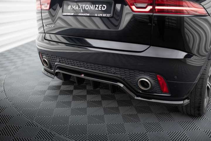 Central Rear Splitter (With Vertical Bars) Jaguar E-Pace R-Dynamic Mk1 Maxton Design in the group Select car model / Jaguar / E-Pace MK1 2017+ at DDESIGN Scandinavia AB (JAEP1RDYNAMICRD1GRD2G)