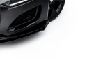 Jaguar F-Type X152 Facelift 2 2020-2024 Street Pro Front Splitter + Flaps Black-Red + Gloss Flaps Maxton Design