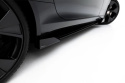 Jaguar F-Type X152 Facelift 2 2020-2024 Street Pro Side Skirts Diffusers + Flaps Black + Gloss Flaps Maxton Design