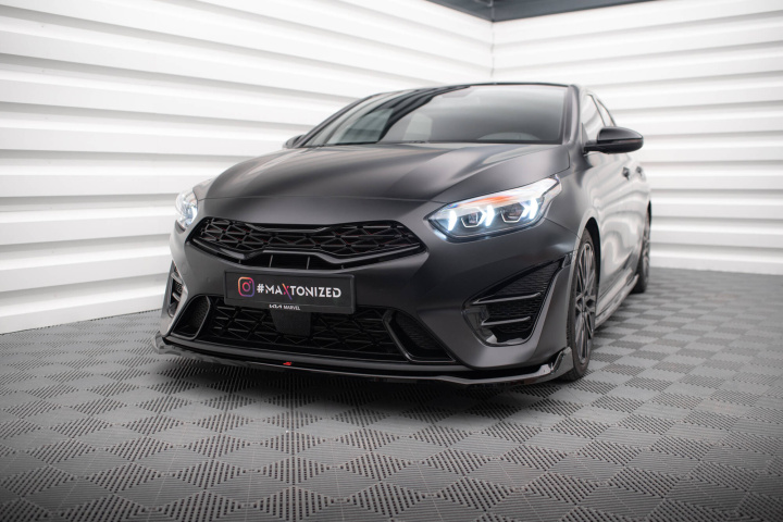 Kia Proceed GT Mk1 Facelift 2022+ Front Splitter V.1 Maxton Design in the group Select car model / KIA / Ceed 06+ / Styling at DDESIGN Scandinavia AB (KI-CE-3F-PRO-GT-FD1G)