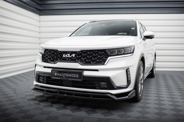 KIA Sorento Mk4 2020-2023 Front Splitter V.1 Maxton Design in the group Select car model / KIA / Sorento 2002+ at DDESIGN Scandinavia AB (KI-SO-4-FD1G-FD1RG)