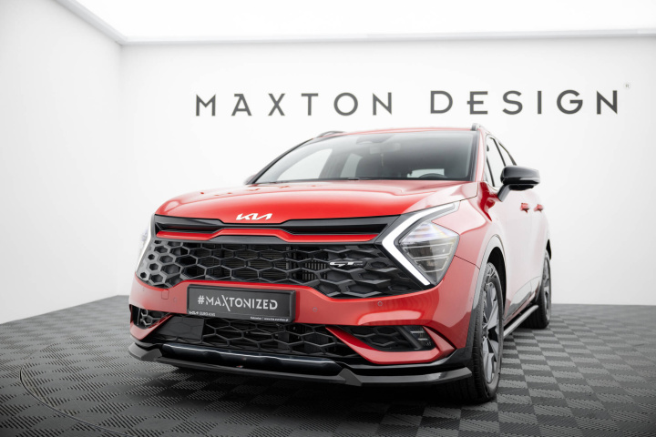 KIA Sportage GT-Line Mk5 2021+ Front Splitter V.1 Maxton Design in the group Select car model / KIA / Sportage / Styling at DDESIGN Scandinavia AB (KI-SP-5-GTLINE-FD1G)