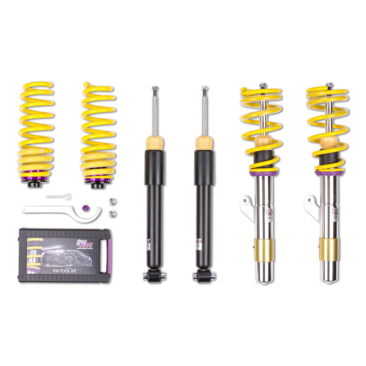 1022000D Coilovers Inox V1 KW Suspension in the group Select car model / BMW / 3-series-4-series (F30-F36) 11-19 / Chassis / Suspension (F32) at DDESIGN Scandinavia AB (KW-1022000D)