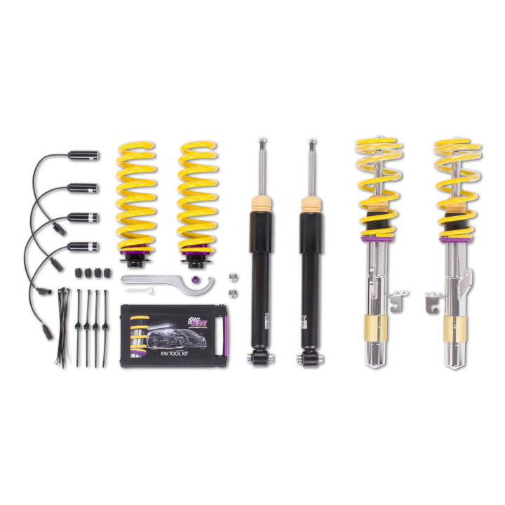 1022000L Coilovers Inox V1 (incl. Cancellation Kit) KW Suspension in the group Select car model / BMW / 3-series-4-series (F30-F36) 11-19 / Chassis / Suspension (F36) at DDESIGN Scandinavia AB (KW-1022000L)