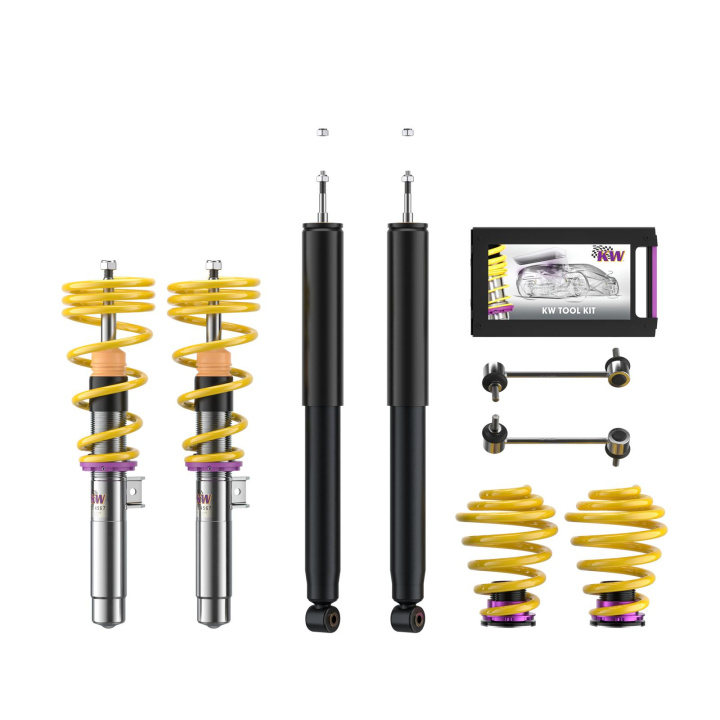 10220023 Coilovers Inox V1 KW Suspension in the group Select car model / BMW / 3-series (E46) 1998-2005 / Chassis / Coilovers and Air Suspension at DDESIGN Scandinavia AB (KW-10220023)