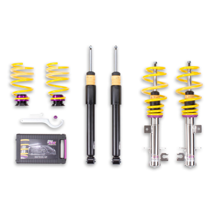 10240016 Coilovers Inox V1 KW Suspension in the group Select car model / Fiat / Grande Punto 05+ / Chassis / Suspension at DDESIGN Scandinavia AB (KW-10240016)