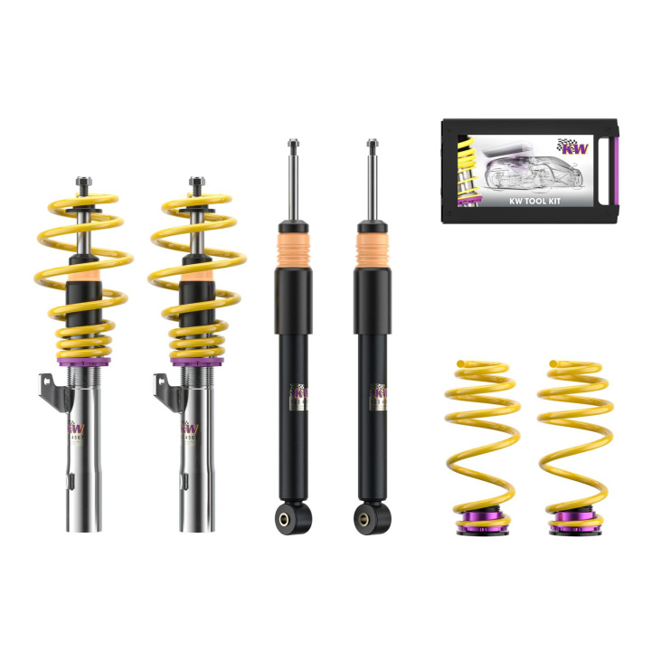 10281031 Coilovers Inox V1 KW Suspension in the group Select car model / VW / Golf 6 08-12 / Chassis / Suspension at DDESIGN Scandinavia AB (KW-10281031)
