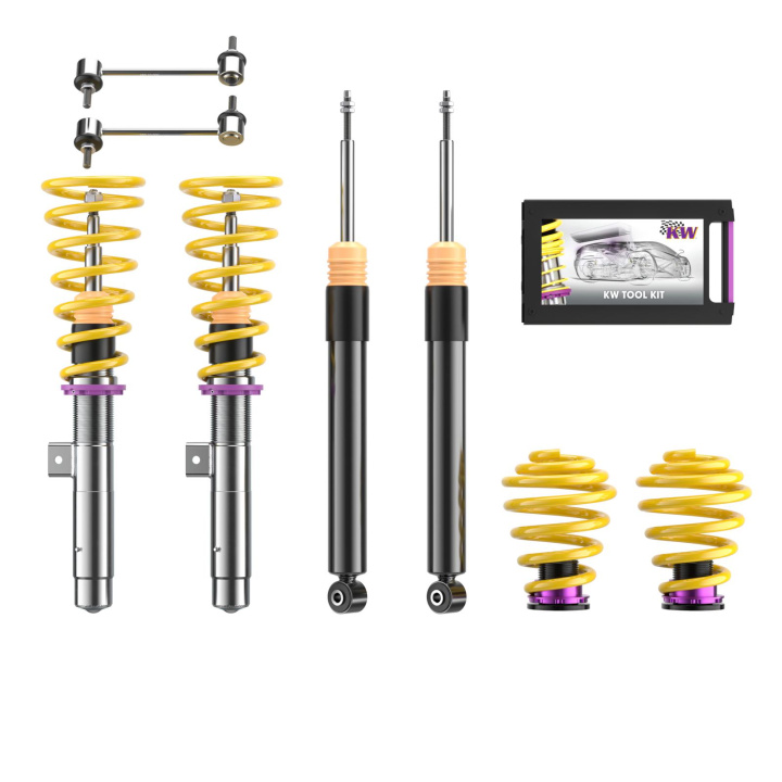 15220023 Coilovers Inox V2 KW Suspension in the group Select car model / BMW / 3-series (E46) 1998-2005 / Chassis / Coilovers and Air Suspension at DDESIGN Scandinavia AB (KW-15220023)