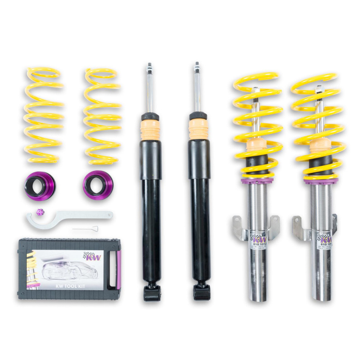 152800BW Coilovers Inox V2 KW Suspension in the group Select car model / Audi / A1 - S1 2010+ / Chassis / Coilovers at DDESIGN Scandinavia AB (KW-152800BW)