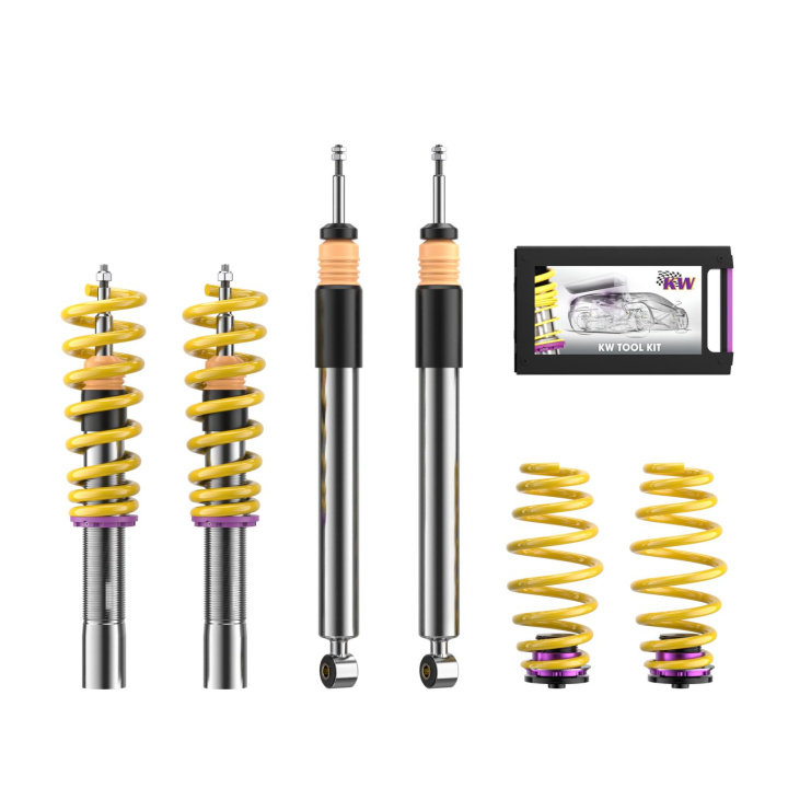 18010075 Coilovers V2 Comfort KW Suspension in the group Select car model / Audi / A4 - S4 - RS4 (B8) 2007-2014 / Chassis / Coilovers at DDESIGN Scandinavia AB (KW-18010075)