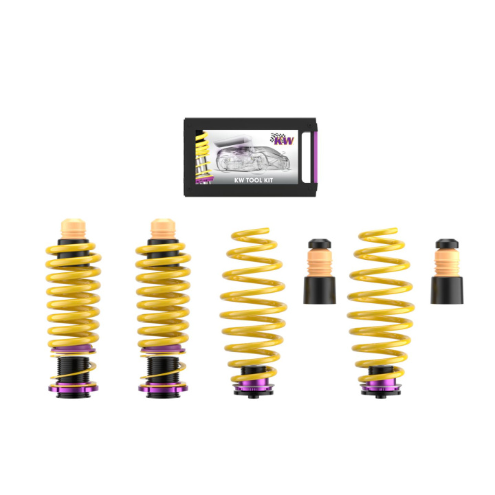25310078 Height Adjustable Lowering Springs HAS KW Suspension in the group Select car model / Audi / A4 - S4 - RS4 (B8) 2007-2014 / Chassis / Lowering springs at DDESIGN Scandinavia AB (KW-25310078)