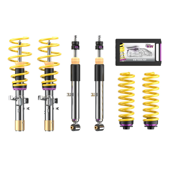 352081000R Coilovers V3 Leveling (incl. Cancellation Kit) KW Suspension in the group Select car model / Audi / A4 - S4 - RS4 (B8) 2007-2014 / Chassis / Coilovers at DDESIGN Scandinavia AB (KW-352081000R)