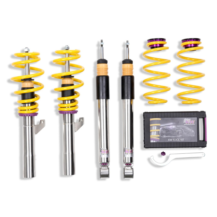 3521000C Coilovers Inox V3 KW Suspension in the group Select car model / Audi / A3 - S3 - RS3 (8P) 2003-2013 / Chassis / Coilovers at DDESIGN Scandinavia AB (KW-3521000C)