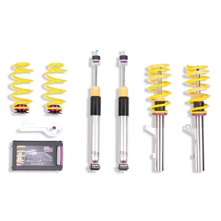 3521000G Coilovers Inox V3 KW Suspension in the group Select car model / Audi / A3 - S3 - RS3 (8V) 2012-2019 / Chassis / Coilovers at DDESIGN Scandinavia AB (KW-3521000G)