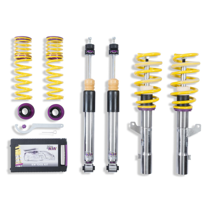 352100AK Coilovers Inox V3 KW Suspension in the group Select car model / Audi / A3 - S3 - RS3 (8V) 2012-2019 / Chassis / Coilovers at DDESIGN Scandinavia AB (KW-352100AK)