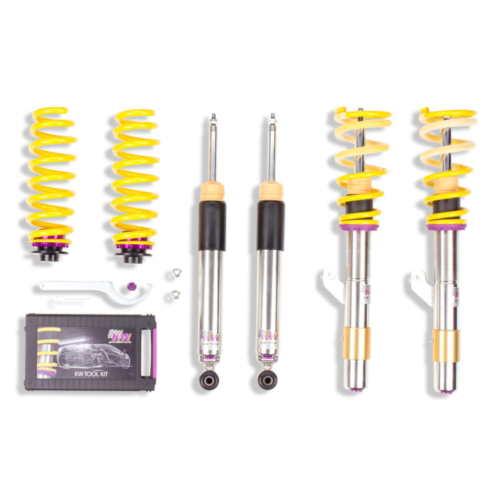 3522000F Coilovers Inox V3 KW Suspension in the group Select car model / BMW / 1-series 2-series (F20-F23) 2011-2019 / Chassis / Suspension at DDESIGN Scandinavia AB (KW-3522000F)