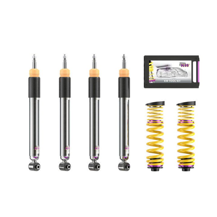 3522000Q Coilovers Inox V3 KW Suspension in the group Select car model / BMW / 1-series 2-series (F20-F23) 2011-2019 / Chassis / Suspension at DDESIGN Scandinavia AB (KW-3522000Q)