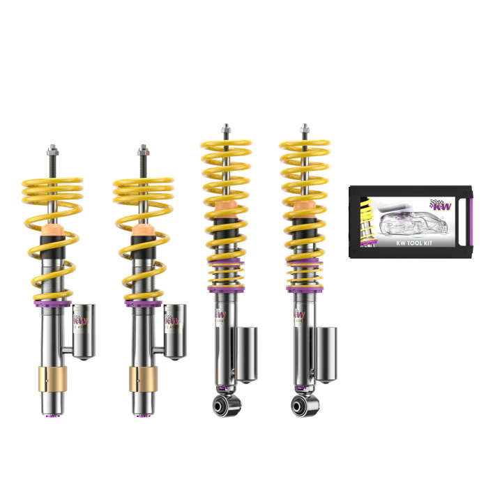 35220082 Coilovers Inox V3 (incl. Cancellation Kit) KW Suspension in the group Select car model / BMW / 5-series (E60-E61) 03-10 / Chassis / Coilovers at DDESIGN Scandinavia AB (KW-35220082)