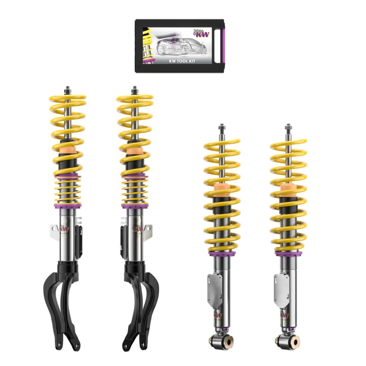 352200BE Coilovers Inox V3 (incl. Cancellation Kit) KW Suspension in the group Select car model / BMW / 5-series (F07-F10-F11) 11-17 / Chassis / Coilovers at DDESIGN Scandinavia AB (KW-352200BE)