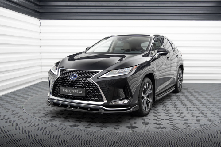 Lexus RX MK4 Facelift 2019-2022 Front Splitter V.1 Maxton Design in the group Select car model / Lexus / RX / Styling at DDESIGN Scandinavia AB (LE-RX-4F-FD1G)