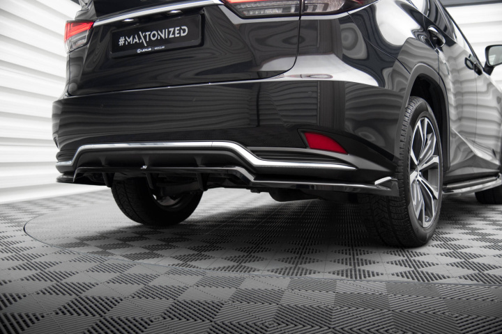 Lexus RX MK4 Facelift 2019-2022 Central Rear Splitter (With Vertical Bars) V.1 Maxton Design in the group Select car model at DDESIGN Scandinavia AB (LE-RX-4F-RD1G-RD2G)
