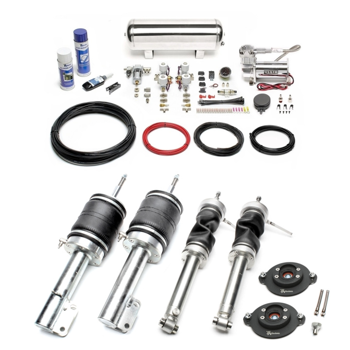 VW Golf I/Jetta I/Scirocco I+II Air Suspension Kit With Adjustable Dampers in the group Select car model / VW / Jetta 1 79-84 / Chassis / Suspension at DDESIGN Scandinavia AB (LFVW01H-LFKIT1)