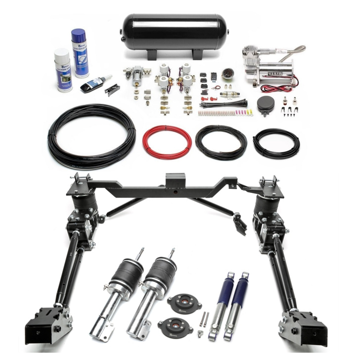 VW Caddy I Air Suspension Kit With Adjustable Dampers in the group Select car model / VW / Caddy 1 at DDESIGN Scandinavia AB (LFVW15H-LFKIT1S)