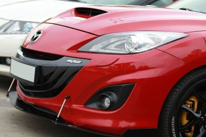 Mazda 3 MPS 2009-2013 Racingsplitter Maxton Design in the group Select car model / Mazda / 3 MPS 09-13 / Styling / Front at DDESIGN Scandinavia AB (MA-3-2-MPS-CNC-FD1)
