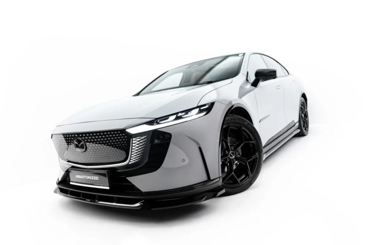 Mazda 6e Mk1 2025+ Front Splitter Maxton Design in the group Select car model / Mazda at DDESIGN Scandinavia AB (MA-6E-4-FD1G)