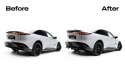 Mazda 6e Mk1 2025+ Central Rear Splitter (with Vertical Bars) Maxton Design