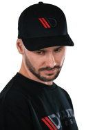 Cap Black/Red Logo Maxton Design