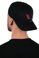 Cap Black/Red Logo Maxton Design