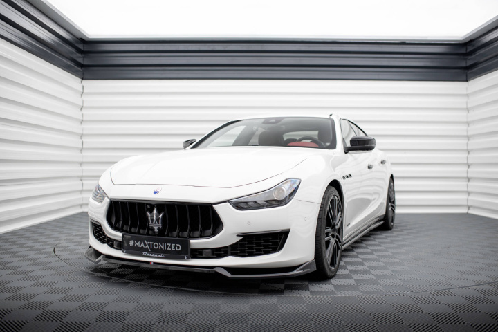 Front Splitter V.1 Maserati Ghibli Mk3 Facelift Maxton Design in the group Select car model / Maserati / Ghibli at DDESIGN Scandinavia AB (MA-GH-1F-FD1G)